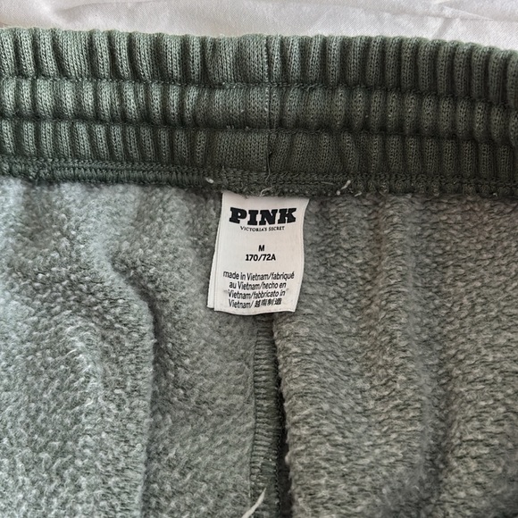 PINK Victoria's Secret Green Wide Leg Pants - Picture 6 of 7